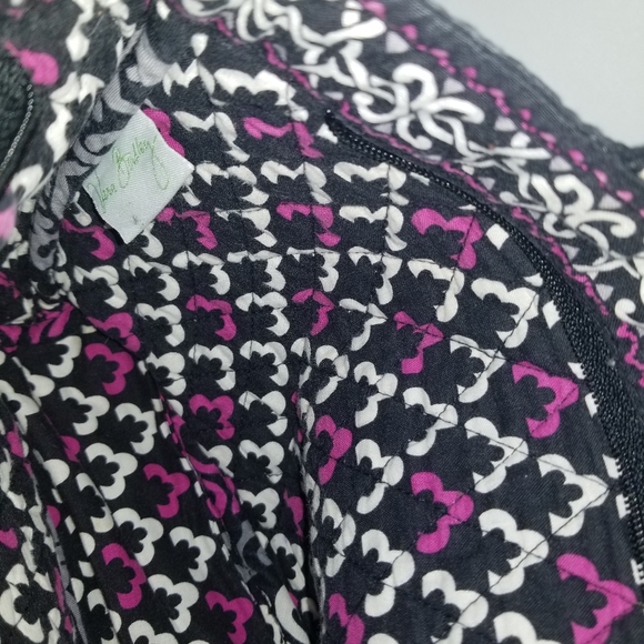 Vera Bradley megenta floral satchel/handbag - Picture 5 of 11